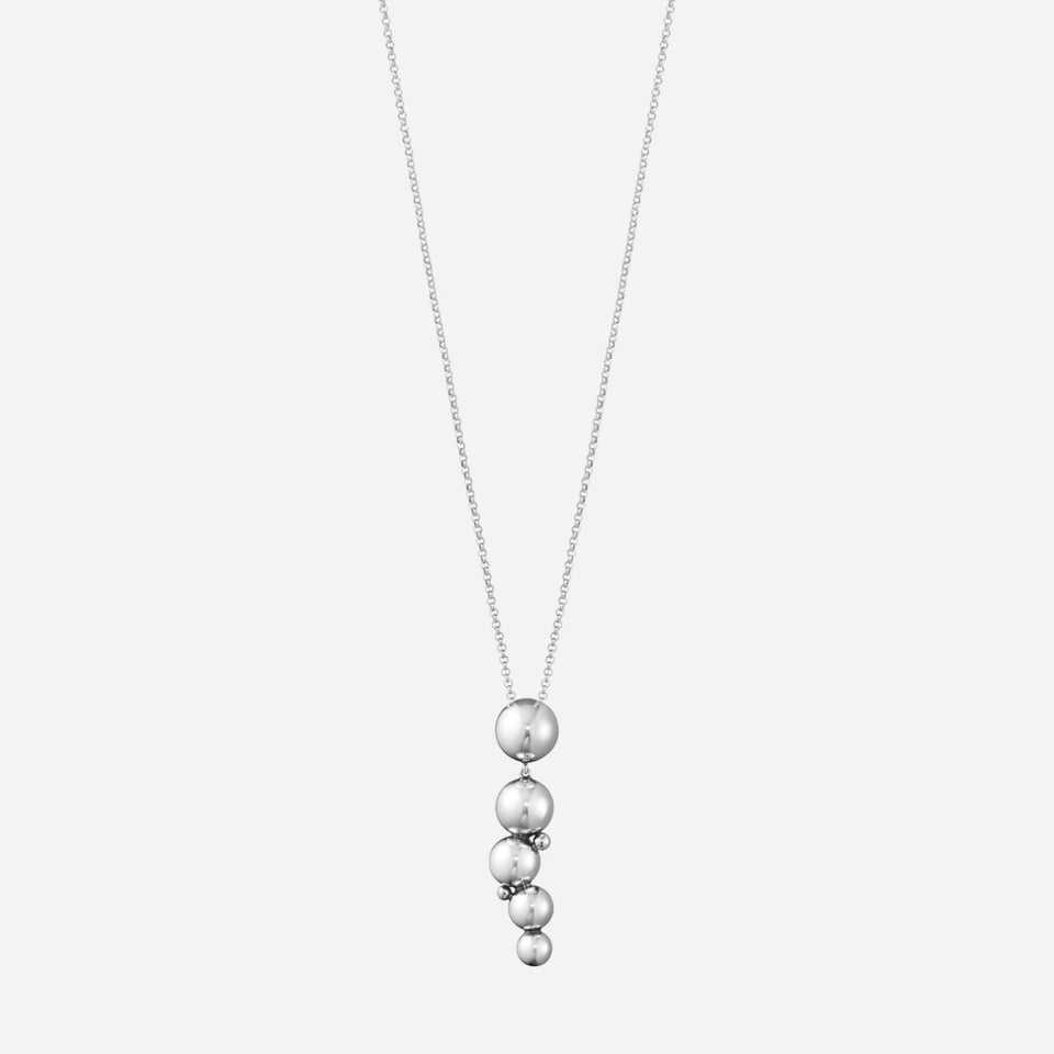 Oxidised Sterling Silver Moonlight Grapes Drop Pendant Necklace from Georg Jensen.