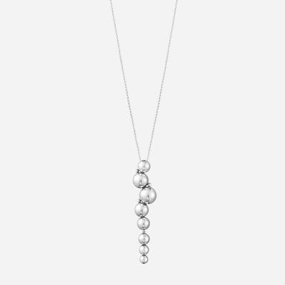 Oxidised Sterling Silver Moonlight Grapes Large Drop Pendant Necklace from Georg Jensen.