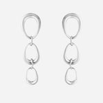 Offspring Sterling Silver 3 Loop Earrings from Georg Jensen.