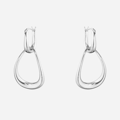 Sterling Silver Offspring Interlocked Earrings from Georg Jensen.
