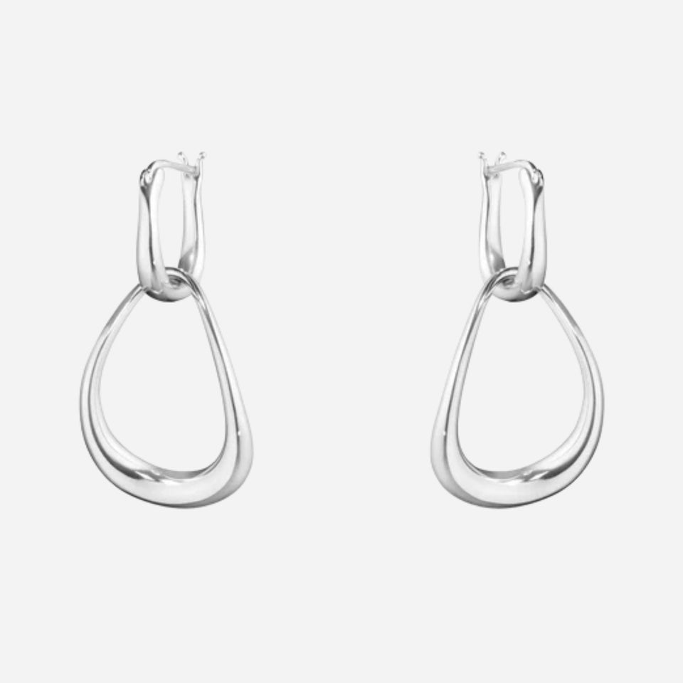 Sterling Silver Offspring Interlocked Earrings from Georg Jensen.