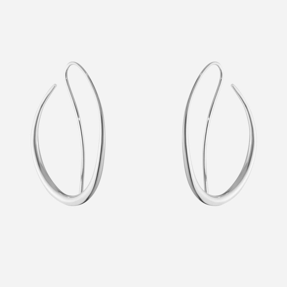 Sterling Silver Offspring Double Earhoops from Georg Jensen.