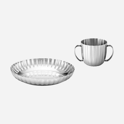Stainless Steel Bernadotte 2 Pcs Child Set from Georg Jensen.