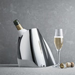 Stainless Steel Indulgence Champagne Cooler by Georg Jensen.
