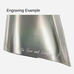 Peronalisation option for Stainless Steel Indulgence Champagne Cooler by Georg Jensen.