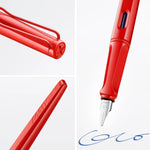Joy Red 1.5 Calligraphy Fountain Pen from LAMY.