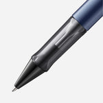 Close up of Lx Blue Ballpoint Pen from LAMY.
