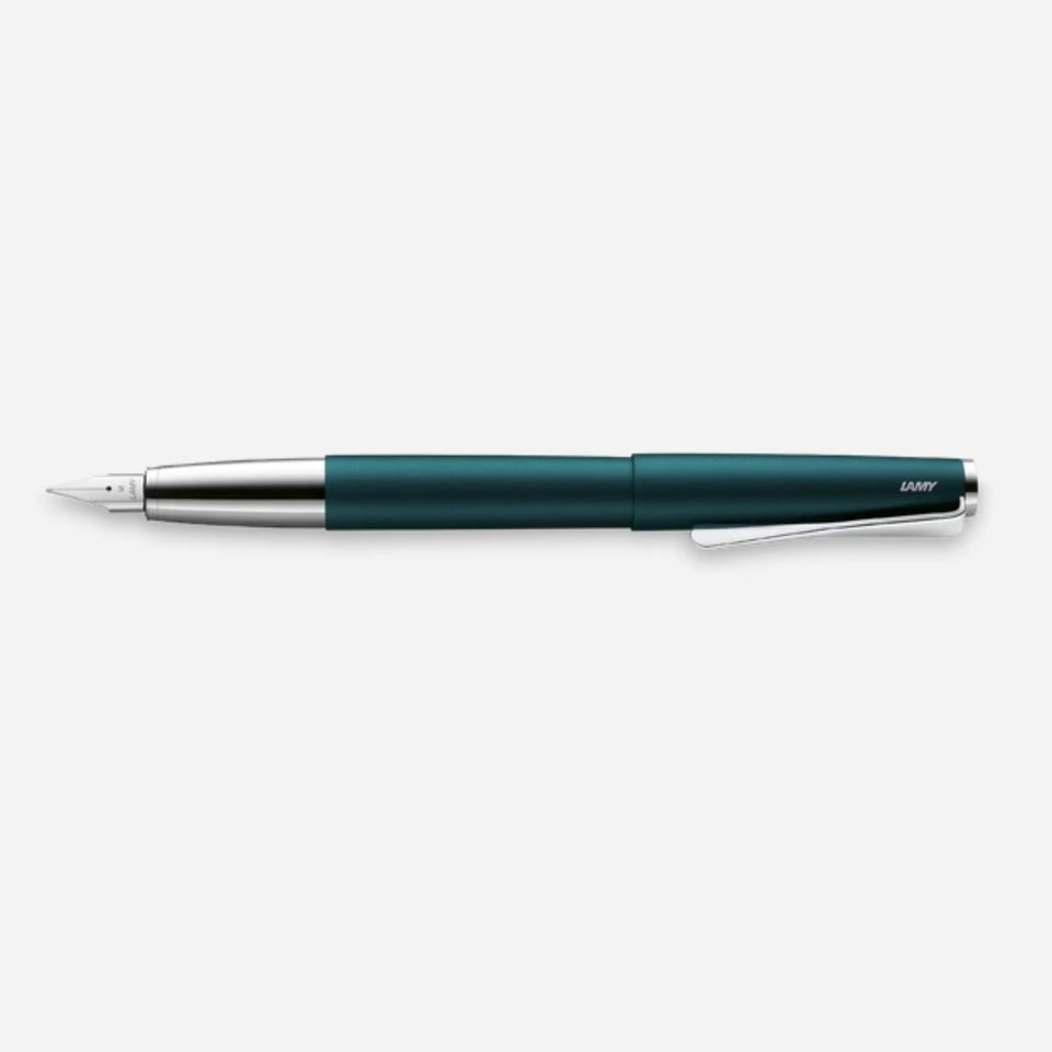 Side View of Special Edition Petrol Matt Studio Fountain Pen M from LAMY.