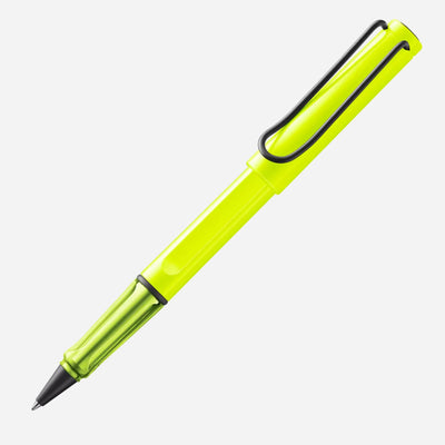 safari Rollerball Pen in neon yellow by LAMY.