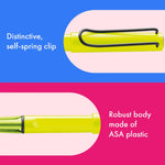 safari Rollerball Pen in neon yellow by LAMY.