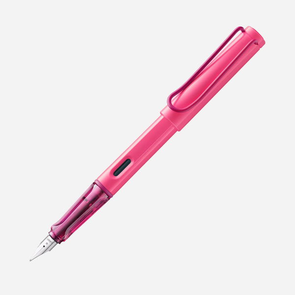 Safari Fountain Pen in Neon Pink by LAMY.