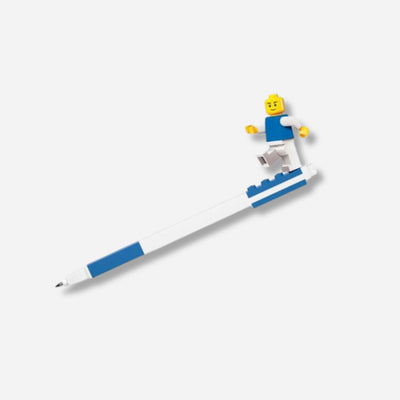 2.0 Blue Gel Pen with Mini Figure from  LEGO.