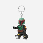 Side View of Star Wars Boba Fett Light Up Keychain from LEGO ®.
