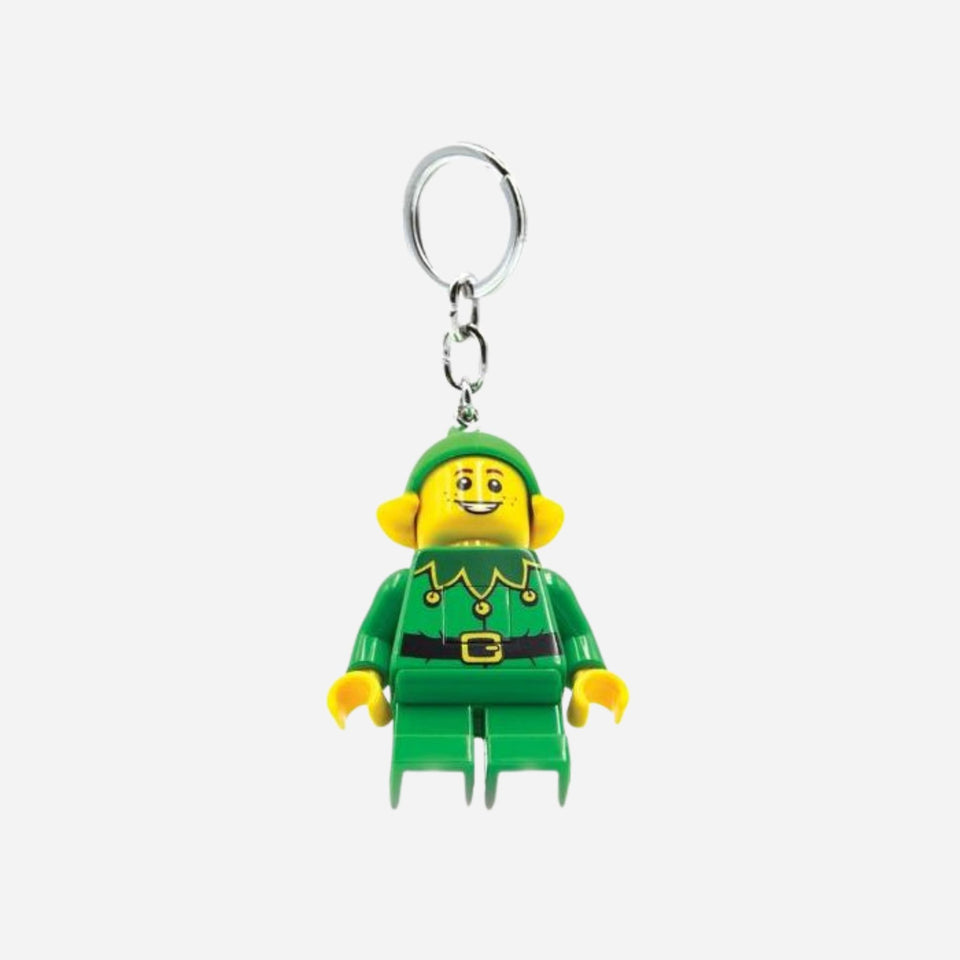 Iconic Christmas Elf Keychain with Torch Light by LEGO 