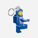 Back View of Iconic Spaceman Blue Keychain with Torch Light from LEGO.