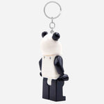 Back View of Minifigures™ Panda Guy Keychain Light from LEGO ® 