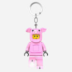 Front View of Minifigures™ Piggy Guy Keychain Light from LEGO ® 