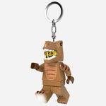 Side View of Minifigurines™ T-Rex Costume Fan Keychain Light FROM LEGO ® 