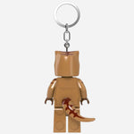 Back View of Minifigurines™ T-Rex Costume Fan Keychain Light FROM LEGO ® 