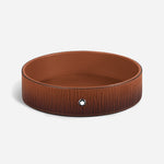 Corteccia Sfumato Leather Large Round Desk Tray by Montblanc.