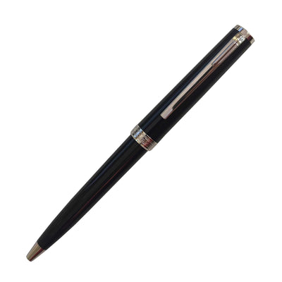 Montblanc Black Resin Pix Ballpoint Pen with silver trim