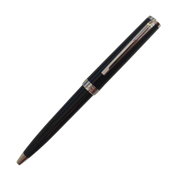 Montblanc Black Resin Pix Ballpoint Pen with silver trim