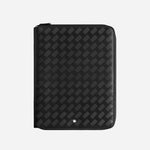 Extreme Leather Medium Notebook Holder with zip by Montblanc.