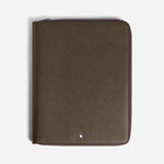 Khaki Sartorial Leather Medium Notebook Holder by Montblanc.
