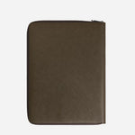 Back View of Khaki Sartorial Leather Medium Notebook Holder by Montblanc.