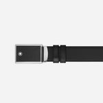 Sartorial Leather 30 mm Reversible Belt with Plate Buckle by Montblanc.