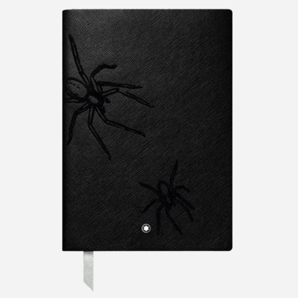 Fine Stationery Lined Black Notebook A5 Heritage Rouge and Noir Spider #146 from Montblanc.