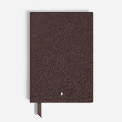 Montblanc medium leather notebook in brown grained leather
