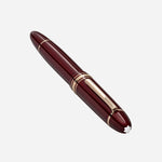 Side View of Meisterstück 149 Burgundy Red Fountain Pen from Montblanc.