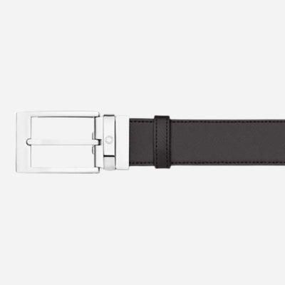 Palladium Reversible Leather Belt in Black/Brown from Montblanc.
