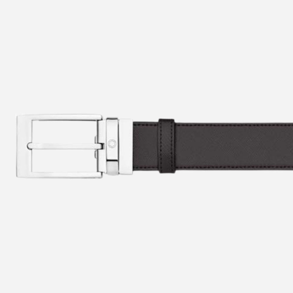 Palladium Reversible Leather Belt in Black/Brown from Montblanc.