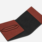 Inside View of Red Oak Sartorial Leather Passport Holder by Montblanc.