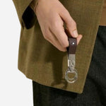 Stock Lifestyle shot of Ebony Sartorial Leather Loop Key  Holder from Montblanc.