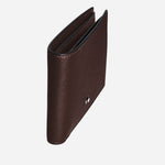 Side View of 6cc Sartorial Leather Wallet in Ebony from Montblanc. 
