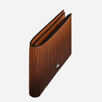 Side View of 6cc Corteccia Sfumato Leather Wallet by Montblanc.