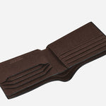 Open View of 8cc Sartorial Leather Wallet in Ebony by Montblanc.
