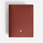 4cc Sartorial Leather Card Holder in Red Oak by Montblanc.