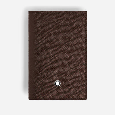 2cc Sartorial Leather Card Holder in Ebony by Montblanc.