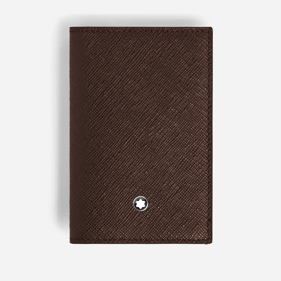 2cc Sartorial Leather Card Holder in Ebony by Montblanc.