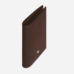 Side View of 2cc Sartorial Leather Card Holder in Ebony by Montblanc.
