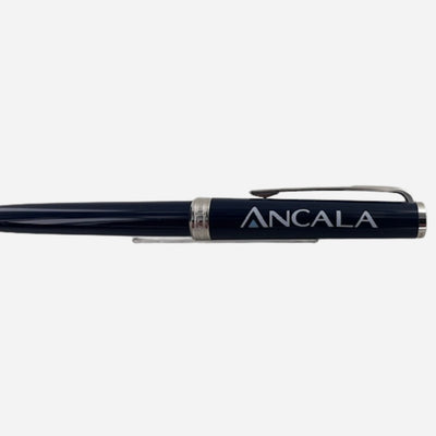 The Montblanc 'Ancala' Company Logo Engraving on PIX Pen Cap.
