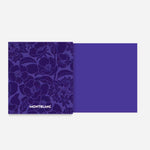 Packaging floral detailing of Writers Edition Homage to Bram Stoker Purple Ink Bottle 50ml from Montblanc.