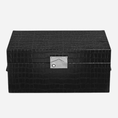 Writing Instruments Collector Box in Black Croco-Embossed Leather by Montblanc