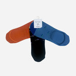 Packaging of 3-Pack of Multicoloured Cotton Blend No Show Socks from Paul Smith.