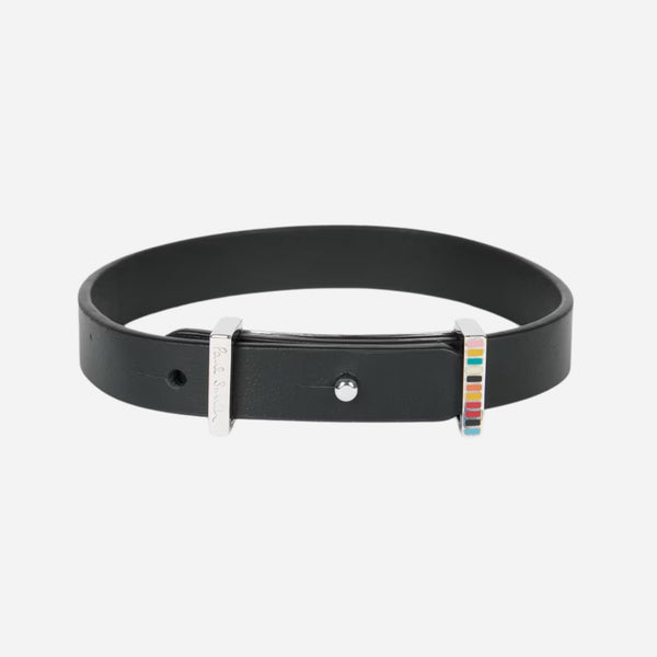 Signature Buckle Men's Leather Bracelet from Paul Smith's Men's Accessories.