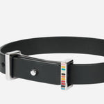 Close up Details of Paul Smith Signature Buckle Men's Leather Bracelet